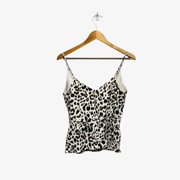 L'AGENCE Chiara Silk Twist Camisole Animal Print Women’s Size XS - Picture 8 of 10